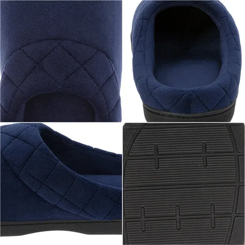 Miniatura 9 de Dearfoams Darcy - Pantuflas de velour de microfibra, tipo zueco con bordes acolchados, para mujer
