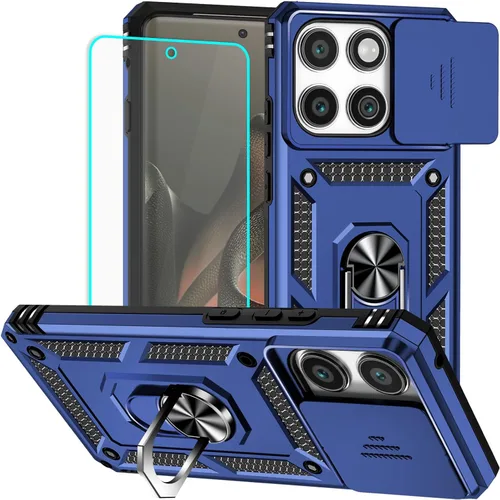 Miniatura 13 de Funda para Moto G Pure, funda Moto G Power 2022, soporte giratorio de grado militar de 360° (resistente), fundas protectoras a prueba de golpes