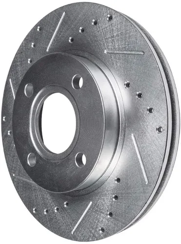 Miniatura 6 de Detroit Axle - Kit de freno delantero para Hyundai 01-02 06 Elantra, 99-01 Sonata Tiburon, rotores de freno de disco perforados y ranurados