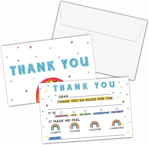 Miniatura 20 de Tarjetas de agradecimiento de camiones monstruo, tarjeta de agradecimiento con espacio para rellenar con temática de Monster Jam, notas