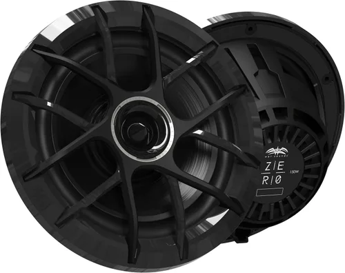 Wet Sounds ZERO-8-XZ-B - Altavoces marinos y de neodimio de 8 pulgadas con tweeters de titanio cargados con bocina, par (renovado)