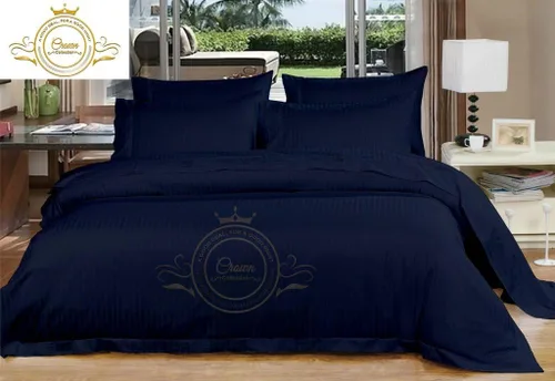 Miniatura 9 de Corona Collection Hotel beddings 600-thread-count Juego de sábana 100% algodón egipcio, 4 pieza Fit hasta 12" Deep Pocket todo Damask rayas elástica