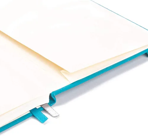 Miniatura 5 de Guissi Cuaderno clásico de cuadrícula de puntos, tapa dura A5, papel grueso sin ácidos de 2.82 oz/m², con bolsillo interior fino, piel sintética