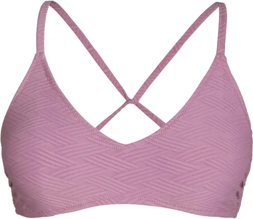 Miniatura 33 de CUPSHE - Parte superior de bikini para mujer; traje de baño superior con diseño cruzado, tirantes delgados y escote en V