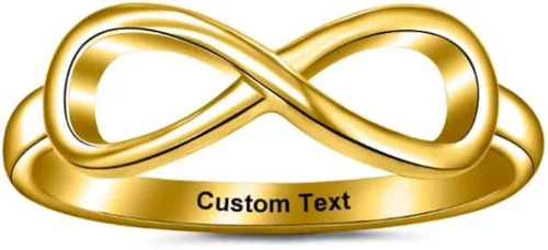 Miniatura 3 de Anillo infinito de amistad para mujeres, adolescentes, niñas, mejor amiga, 2 mejores amigas, mejores amigas, amigas, hermanas, promesa, mujer, ella
