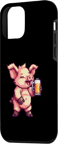 Miniatura 2 de iPhone 12 mini Pig Beer Party Comic Gamer Case