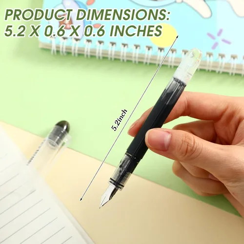 Miniatura 3 de Crtiin 36 bolígrafos estilográficos desechables a granel, bolígrafos de caligrafía de secado rápido, punta fina, regreso a clases para escritura