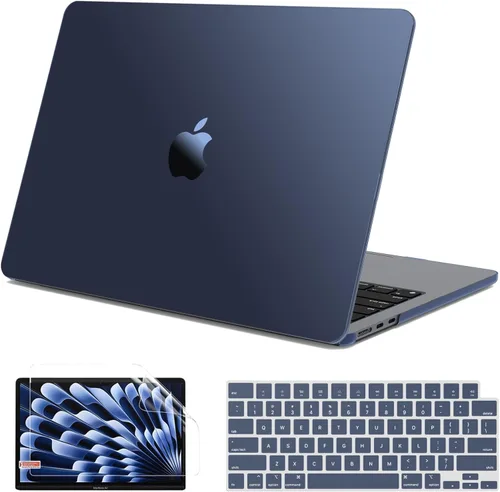 Miniatura 10 de G JGOO Funda protectora de plástico mate compatible con MacBook Air de 15 pulgadas M4 A3241 M3 A3114 M2 A2941, M4, A3241, M2, A2941, versión 2025