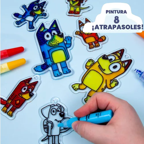 Miniatura 4 de Bluey - Kit de atrapasoles para ventana para niños para pintar, gran actividad de manualidades en casa o idea de fiesta de cumpleaños, juguetes