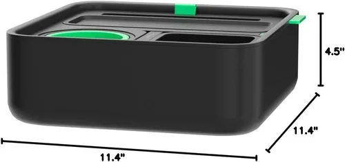 Miniatura 10 de CouchConsole - Bandeja portavasos original para bebidas y aperitivos con reposabrazos, mesa con soporte para teléfono, almacenamiento y organizador