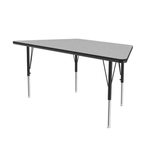 Miniatura 12 de Correll Mesa de Actividades Rectangular para Aula de 24"x36", Altura Ajustable (19"-29"), Granito Negro Laminado Térmico Fusionado Duradero