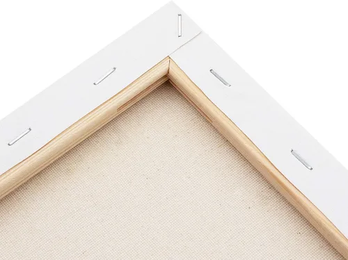 Miniatura 7 de NEXCOVER Lienzo estirado – Paquete de 12 marcos de madera de pino grueso de 8 x 8 pulgadas, perfil de 5/8 pulgadas, lienzo de pintura blanca