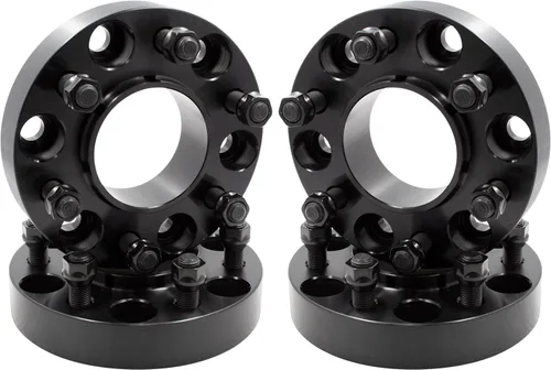 Miniatura 8 de Wheel Accessories Parts 2 Piezas Espaciadores de Rueda Centrados en el Buje 6x5.5 6x139.7mm 1.00 Pulgada de Grosor 78.1mm Buje M14x1.5 14x1.5 Rosca