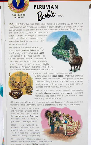 Miniatura 5 de Peruvian Barbie - Colección Muñecas del Mundo - Edición Coleccionista