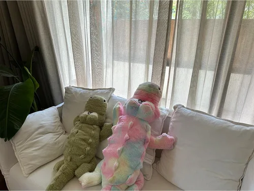 Miniatura 6 de Almohada de felpa de cocodrilo, animal de peluche de cocodrilo de 38 pulgadas, decoración del hogar, regalo de Navidad, San Valentín, cumpleaños