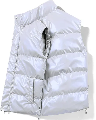 Miniatura 5 de SJWCLYS Chaleco de invierno para hombre, chaleco de invierno para exteriores, ropa de exterior, extraíble, acolchado, sin mangas, con capucha