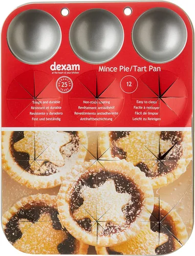 Miniatura 3 de Dexam Pastel de carne picada antiadherente de 12 tazas, carbón, gris