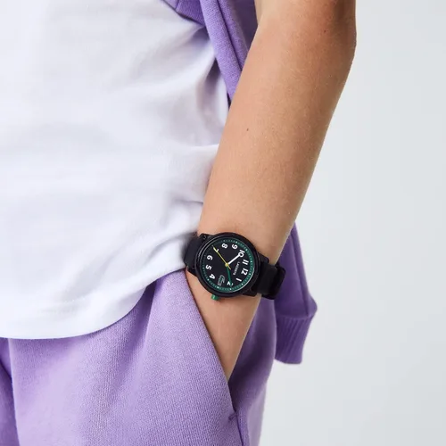 Miniatura 4 de Lacoste 12.12 Reloj de cuarzo TR90 para niños con correa de silicona, duradero, elegante y resistente al agua