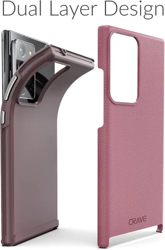 Miniatura 4 de Crave para Galaxy Note 20 Ultra Funda, Funda de Protección a Prueba de Golpes de Doble Capa para Galaxy Note 20 Ultra (17,5 cm) - Berry