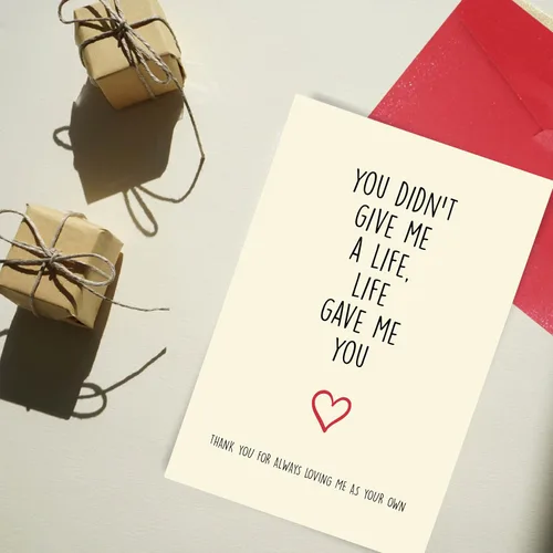 Miniatura 4 de Cheerin Tarjeta de felicitación con sobre, tarjeta del día más dulce para padres, tarjeta de agradecimiento para mamá y papá, tarjeta