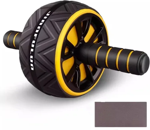 Miniatura 8 de Rueda de rodillo abdominal y rodillera, equipo de entrenamiento de abdominales para entrenamiento de fuerza abdominal y central, ruedas de ejercicio