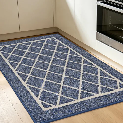 Miniatura 10 de BEQHAUSE - Alfombras de cocina antideslizantes para piso 2 piezas Alfombras de cocina y tapetes antideslizantes lavables Alfombra de cocina