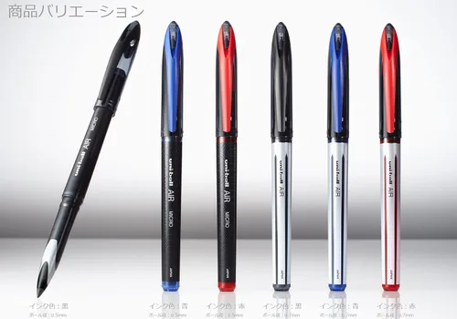Miniatura 5 de Mitsubishi Pencil UBA20107.15 Water Based Ball Pen Uni-Ball Air 0.7 Red 10 Pens