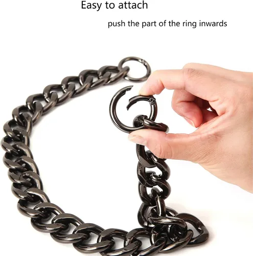 Miniatura 5 de Xiazw DIY Cadena de Bolso de Aluminio Gruesa y Gruesa con Adornos de Bolso de Mano de Reemplazo Accesorios de Decoración