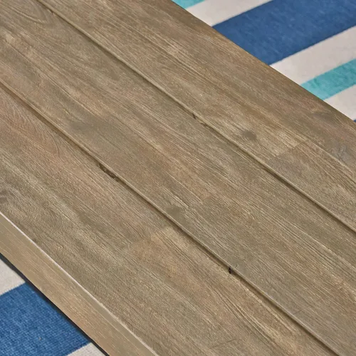 Miniatura 6 de Christopher Knight Home Toby Outdoor Banco de madera de acacia, acabado gris arenado y negro