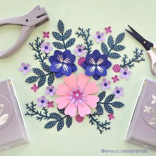 Miniatura 5 de EK Tools Psn L Confeti Hortensia 54-30328