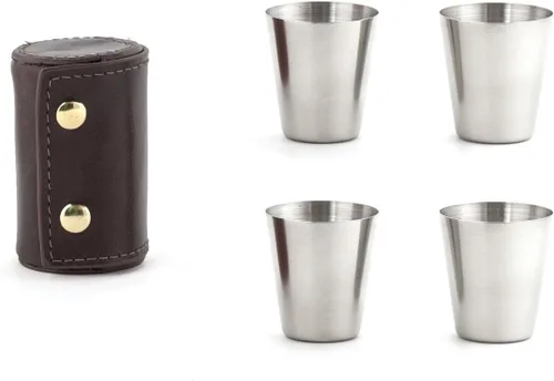 Miniatura 9 de Kikkerland Mason Jar - Vasos de chupito, juego de 4, 1 onza líquida