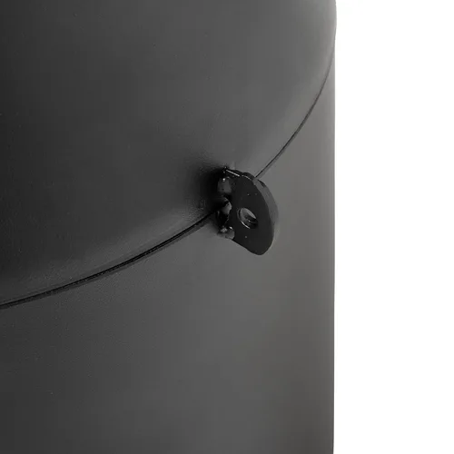 Miniatura 4 de Rubbermaid 9W33BLA Infinity receptáculo tradicional comercial para fumar, 4.1 galones, 39 pulgadas de alto, negro