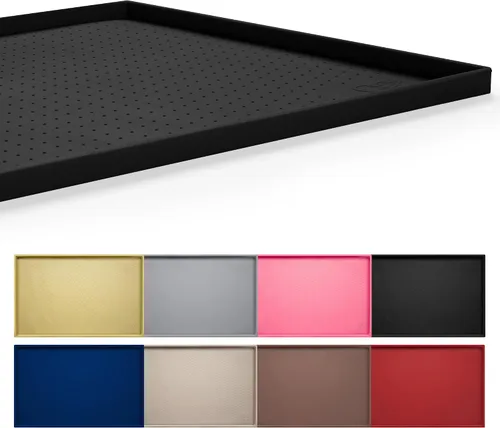 Miniatura 11 de Hubulk Tapete de alimentación para perros, 100% impermeable, mantel individual de silicona de grado alimenticio para tazones de comida y agua