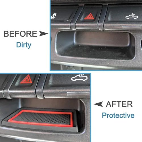 Miniatura 5 de JDMCAR Compatible con Accesorios para Chevy Colorado/GMC Canyon 2015-2022 Juego de Insertos Premium para Portavasos, Consola y Bolsillos de Puerta