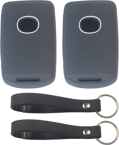 2 fundas de silicona de goma negra de 3/4 botones para llavero inteligente sin llave compatible con Mazda 3 CX-3 CX-5 CX-9 CX-30 2020 2021 2022