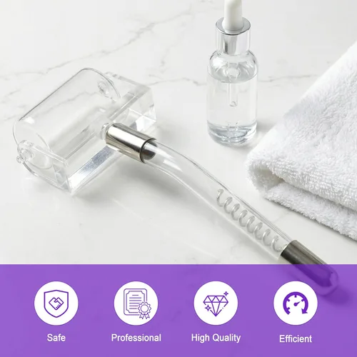 Miniatura 6 de Elitzia Recambios púrpura ETHB03 del PDA del rodillo del tubo de cristal de la varita del electrodo