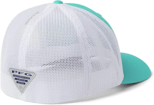 Miniatura 259 de Columbia - Gorra de malla con bandera con árboles unisex para adultos, corona alta