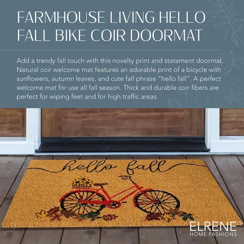 Miniatura 3 de Elrene Home Fashions, Farmhouse Living Honey - Decoración Hello Fall Bike