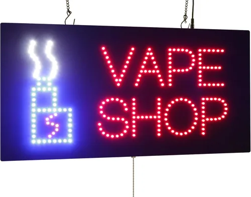 Miniatura 7 de Señal de tienda Vape, 23.6x11.8 in, 23.6x11.8 in, TOPKING, LED, Neón, Florescente, Señalización, Letrero, Exhibición, Cartelera, Pantalla, Gran