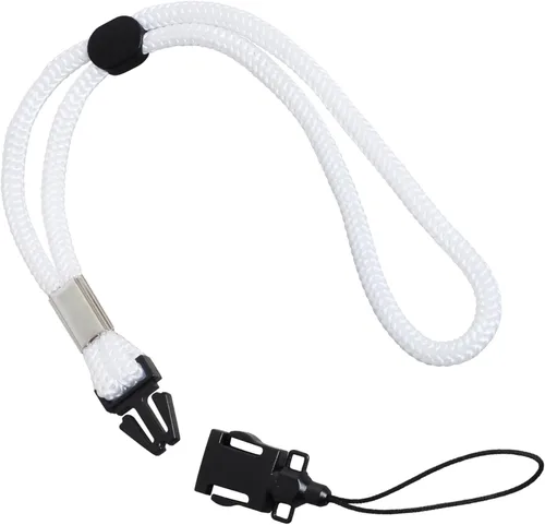 Miniatura 9 de Paquete de 2 correas de muñeca (estilo de lenca) ajustables con liberación rápida compatible con Nikon P900, Negro & blanco