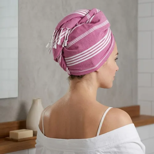 Miniatura 5 de EPHESUS TOWELS - Juego de 2 toallas de mano de 18 x 30 pulgadas, toalla de mano turca decorativa para baño, cocina, invitados, rostro, cabello, té