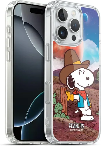 Miniatura 49 de Head Case Designs Funda de gel con licencia oficial de Peanuts Nebula Cactus Needles Snoopy Space Cowboy [protección de grado militar] compatible