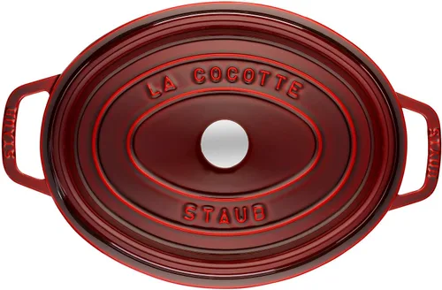 Miniatura 3 de STAUB - Olla cocotte ovalada 29cm rojo granada Granadina