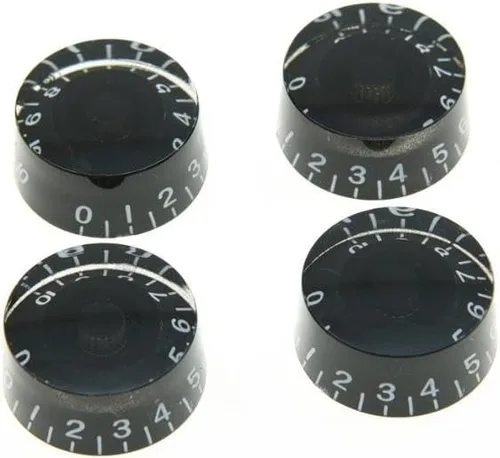 Miniatura 8 de KAISH Juego de 4 perillas de control de velocidad de guitarra de color ámbar, compatible con guitarra LP