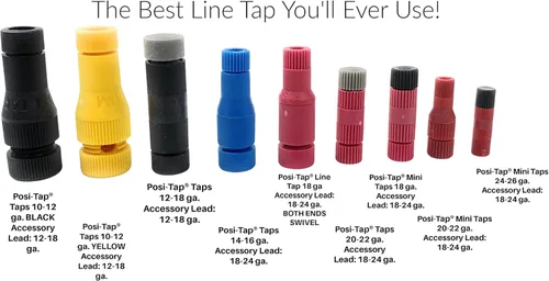 Miniatura 3 de Posi Tap Mini 24-26 ga. Paquete de 6. Posi Taps ¡La mejor conexión de derivación que hayas usado! (Elige tu tamaño y cantidad) (6 conexiones, 24-26)