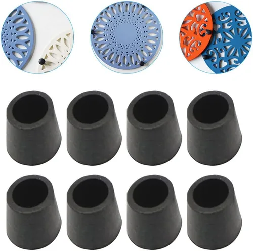 Miniatura 9 de UPKOCH 8 pinzas de goma para salvamanteles, almohadillas de repuesto, almohadillas de cocina, tapas de patas de goma para salvamanteles de metal