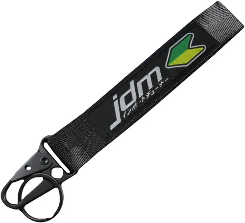 Miniatura 7 de Q1-TECH, llavero bordado etiqueta de automóvil motor de automóvil, grillete compatible con llavero JDM AS F#CK JAF