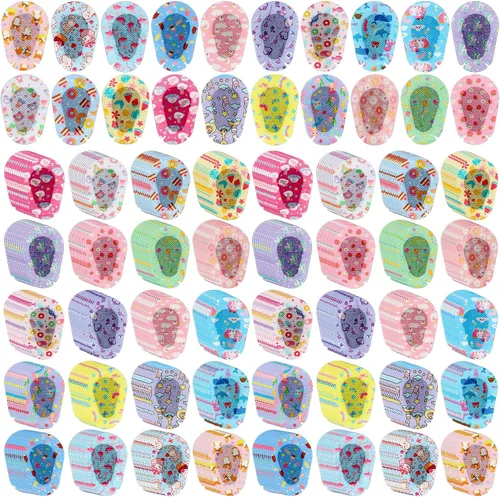 Copkim 300 parches adhesivos para los ojos para niños y niñas, lindo parche para ojos de niños pequeños, colorido y transpirable, parche perezoso de