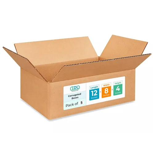 Miniatura 293 de IDL Packaging Paquete de 5 cajas de envío altas de 8 x 8 x 48 pulgadas, extra resistentes de 200 libras frente a caja regular, cajas de mudanza