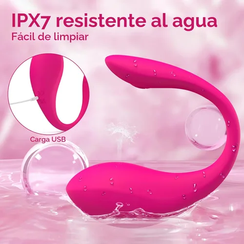 Miniatura 5 de Vibrador portátil con APP y control remoto, juguetes sexuales para mujer con 9 modos de vibración, juguetes sexuales femeninos para mujeres